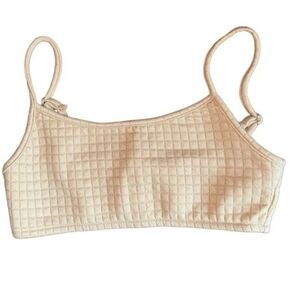Refuge Athletics Quilted Tan Bra - Size Medium